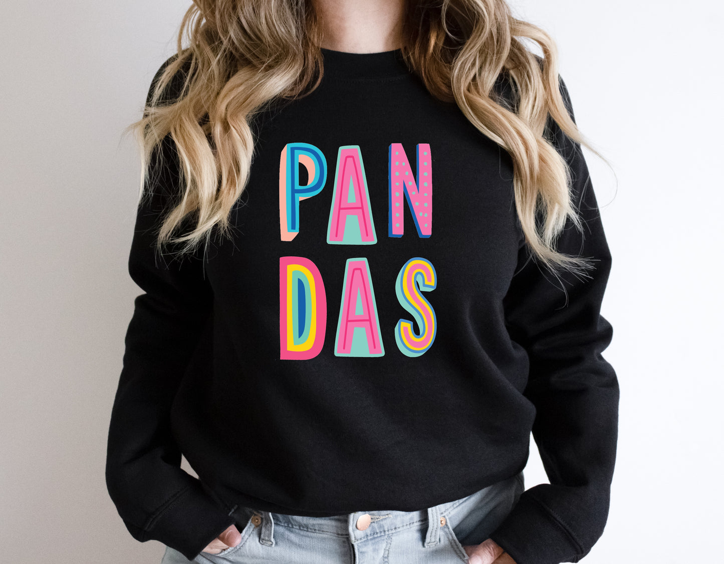 Pandas Colorful Graphic Tee