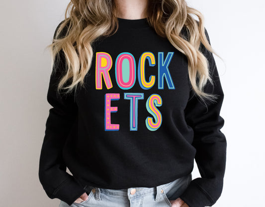 Rockets Colorful Graphic Tee