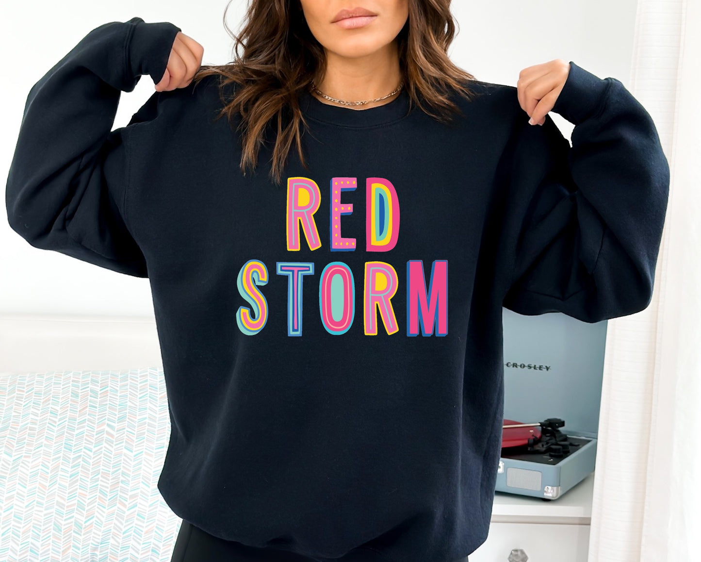 Red Storm Colorful Graphic Tee