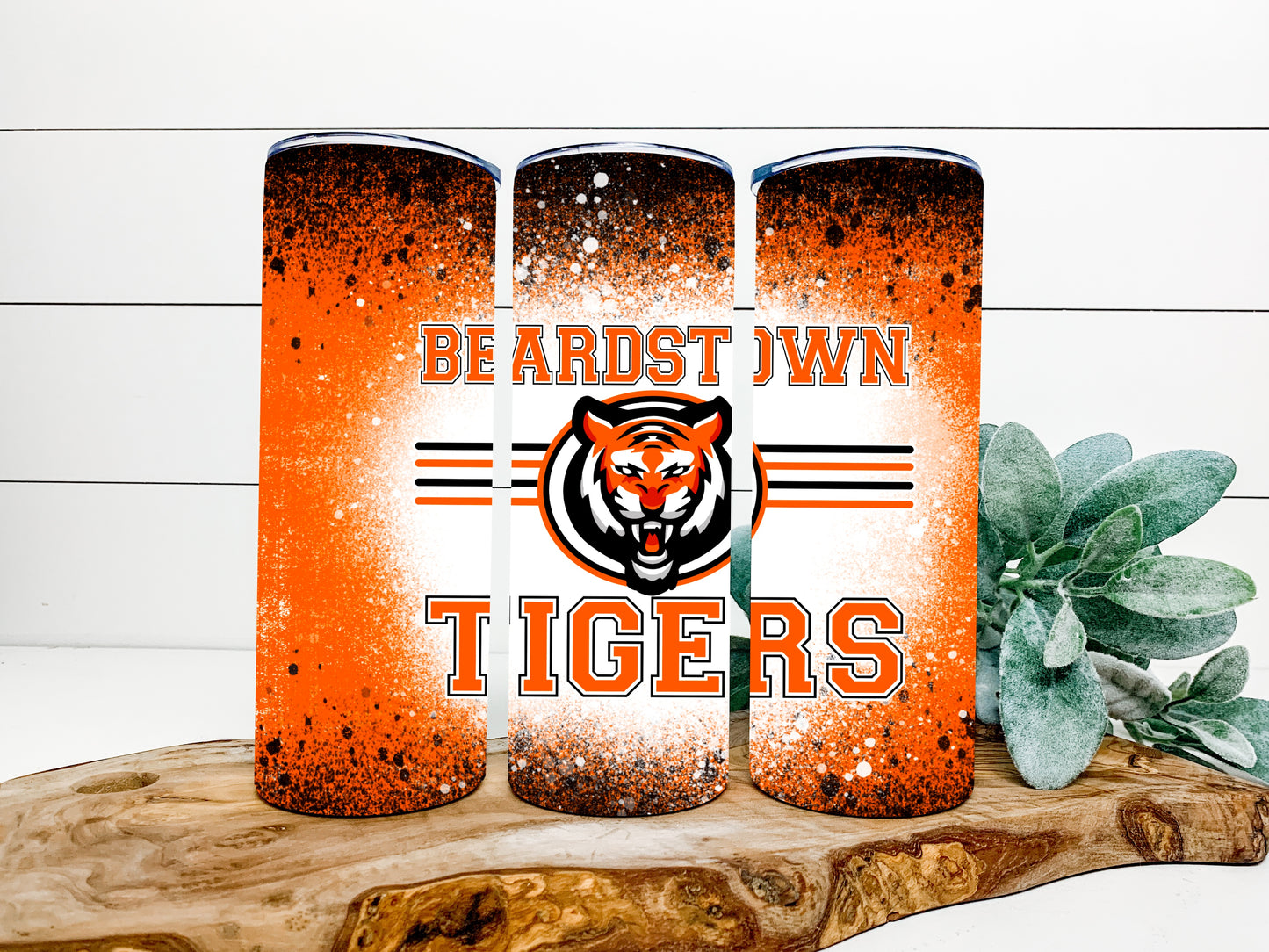 Beardstown Tigers Completed 20oz Skinny Tumbler