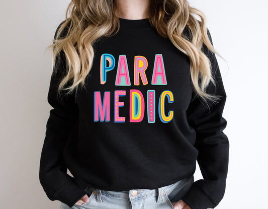 Paramedic Colorful Graphic Tee