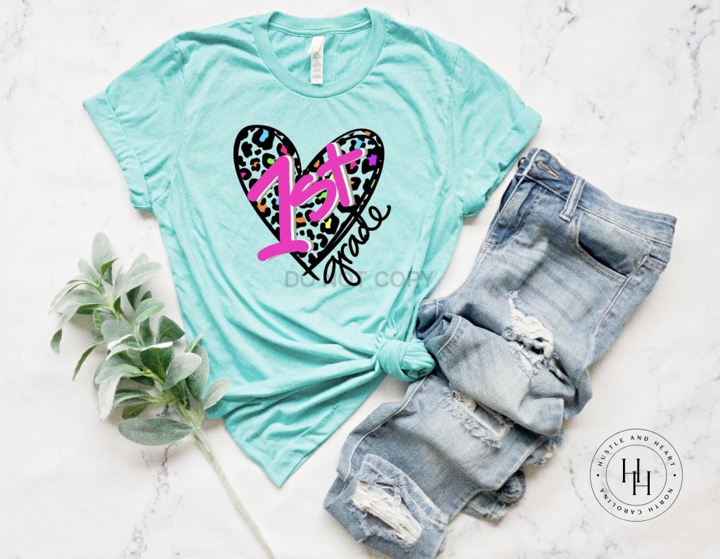 Leopard Heart- 1St Grade Shirt