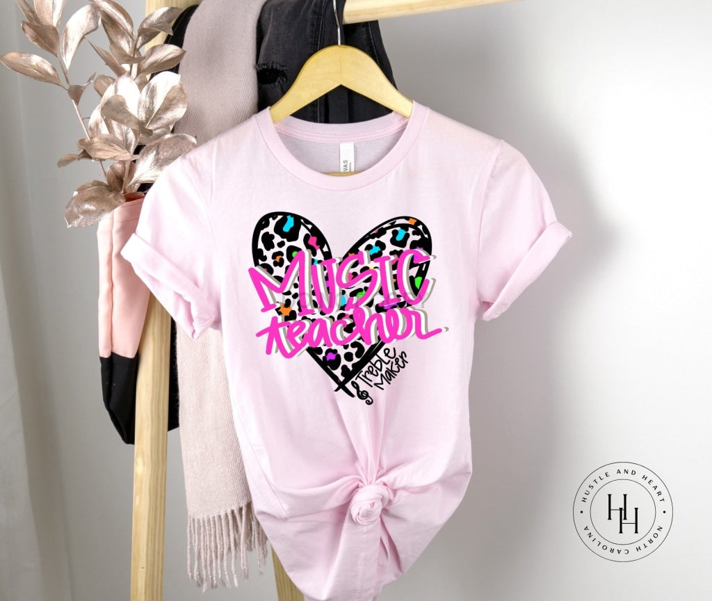 Leopard Heart- Music Teacher Shirt