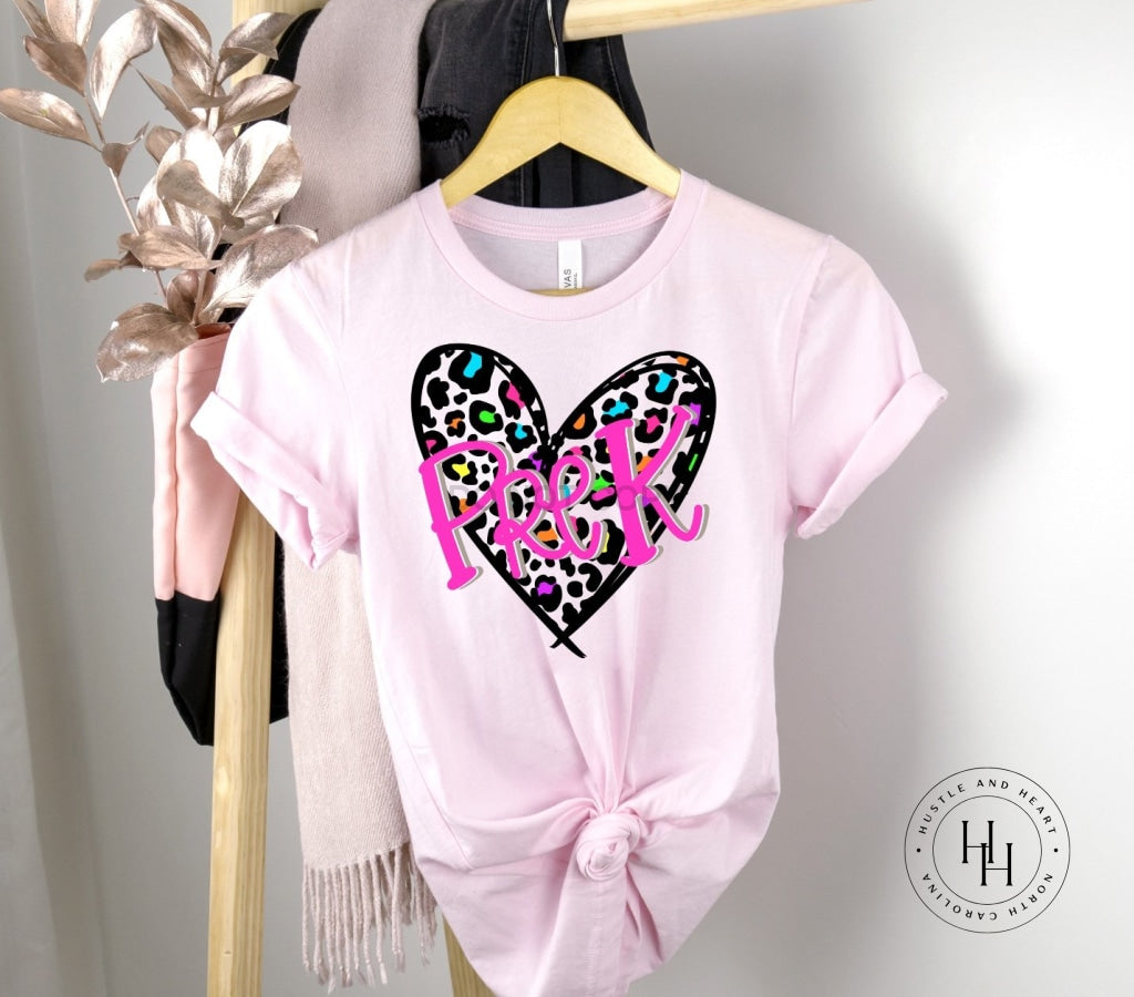 Leopard Heart- Pre K Shirt