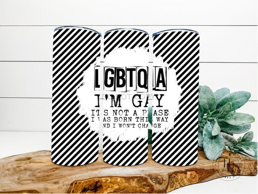 Lgbtqia Im Gay Completed 20Oz Skinny Tumbler Sublimation