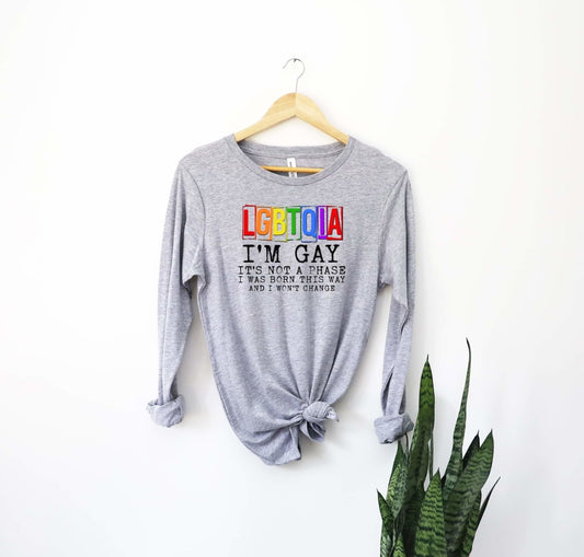 Lgbtqia Im Gay Graphic Tee  Dtg