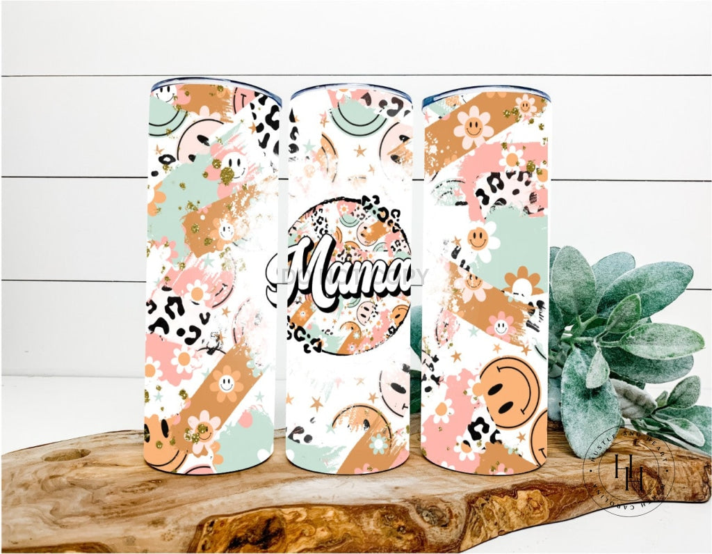 Mama Boho Smiley Completed 20Oz Skinny Tumbler Sublimation