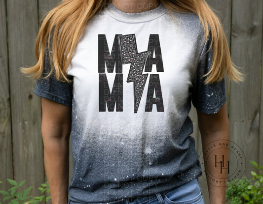 Mama/mini Lightning Bolt - Sublimation Transfer Mama/leopard Sublimation