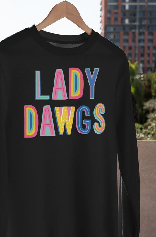 Lady Dawgs Colorful Graphic Tee