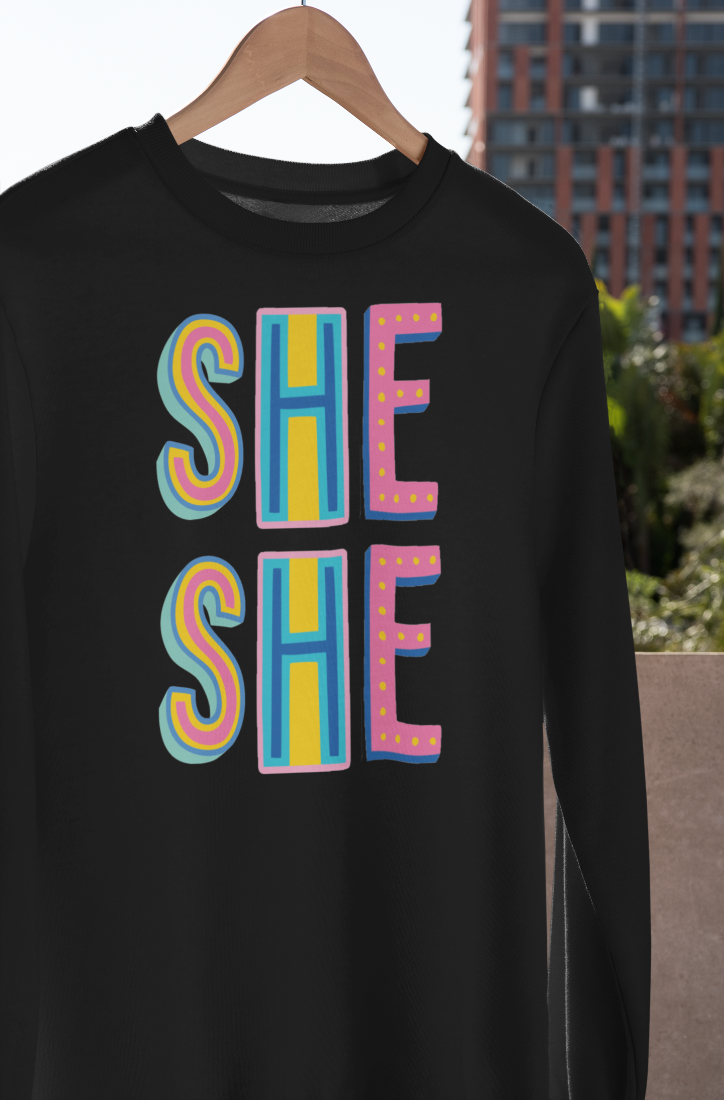 SheShe Colorful Graphic Tee