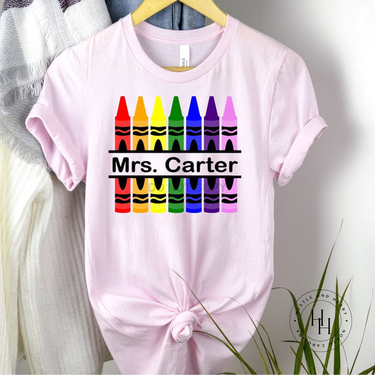 Pencil Customizable Teacher Graphic Tee