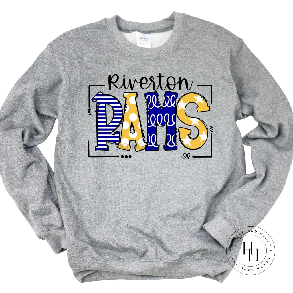 Riverton Rams Doodle Graphic Tee Unisex