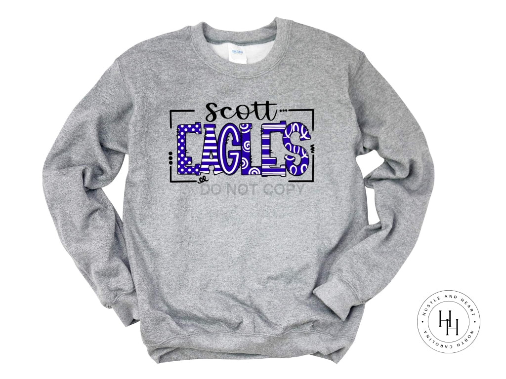 Scott Eagles Doodle Graphic Tee Youth Small / Unisex Sweatshirt